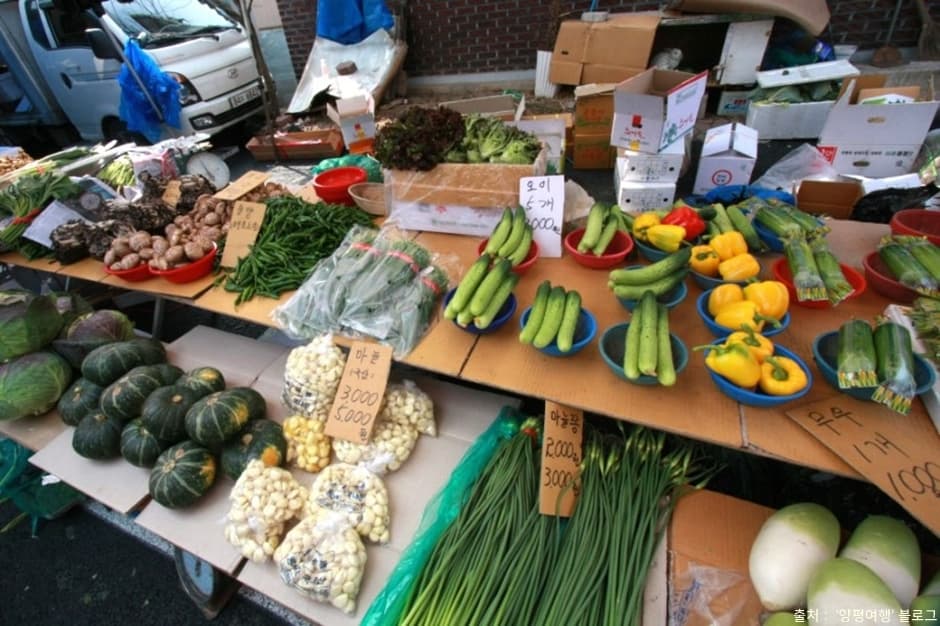 지평시장_야채채소가게